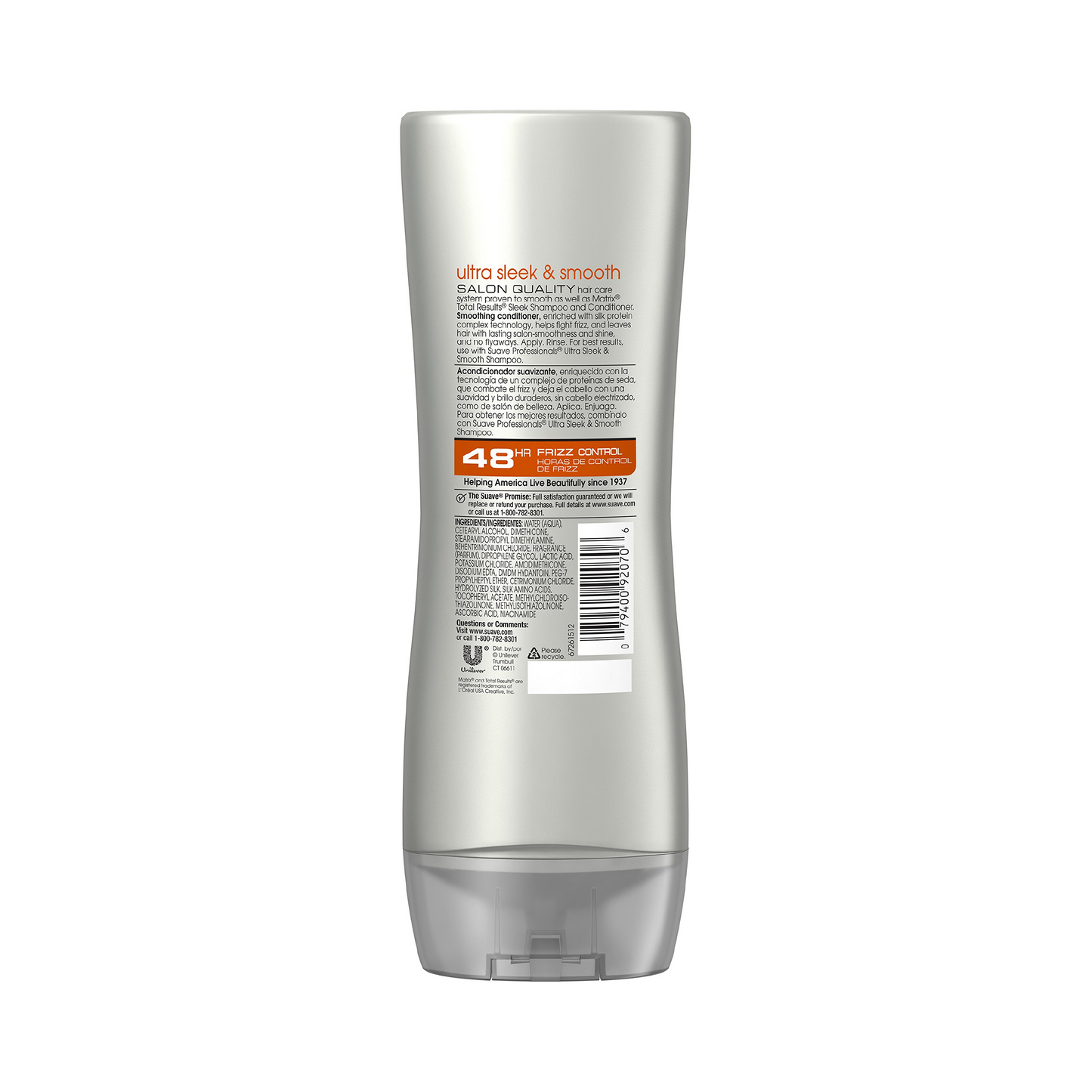 Suave Professionals Frizz Control Conditioner, Ultra Sleek & Smooth - 373 mL
