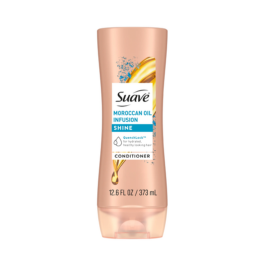 Suave Shine Conditioner, Moroccan Oil Infusion - 373 mL