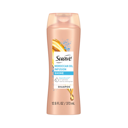 Suave Shine Shampoo, Moroccan Oil Infusion - 373 mL