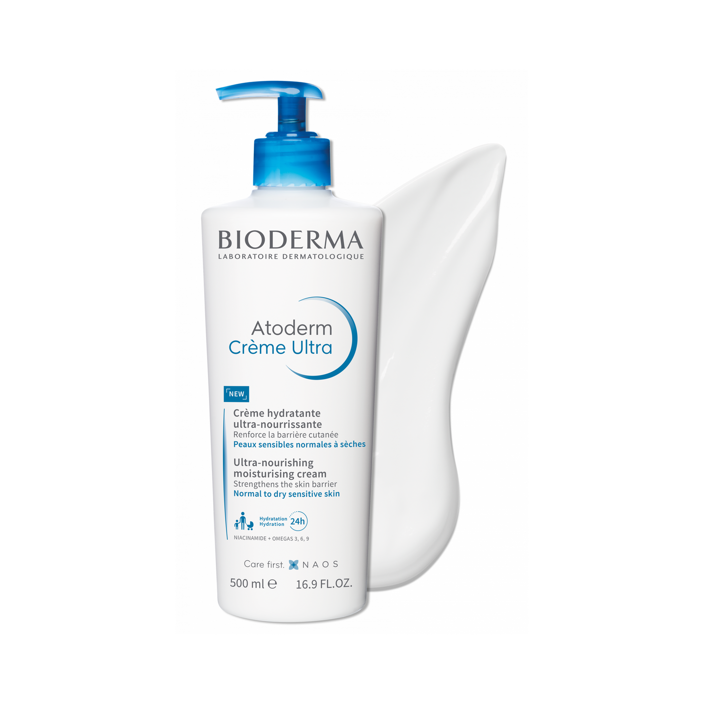 Bioderma Ultra-Nourishing Moisturising Cream - 500 mL