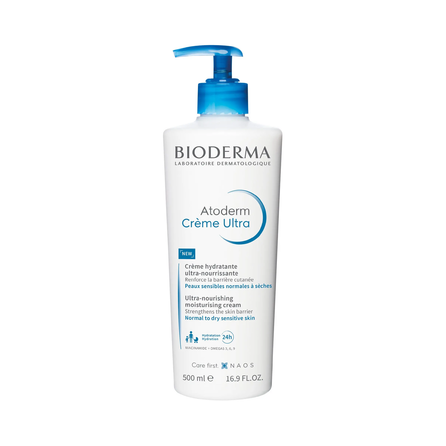 Bioderma Ultra-Nourishing Moisturising Cream - 500 mL