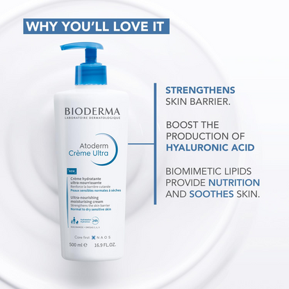 Bioderma Ultra-Nourishing Moisturising Cream - 500 mL