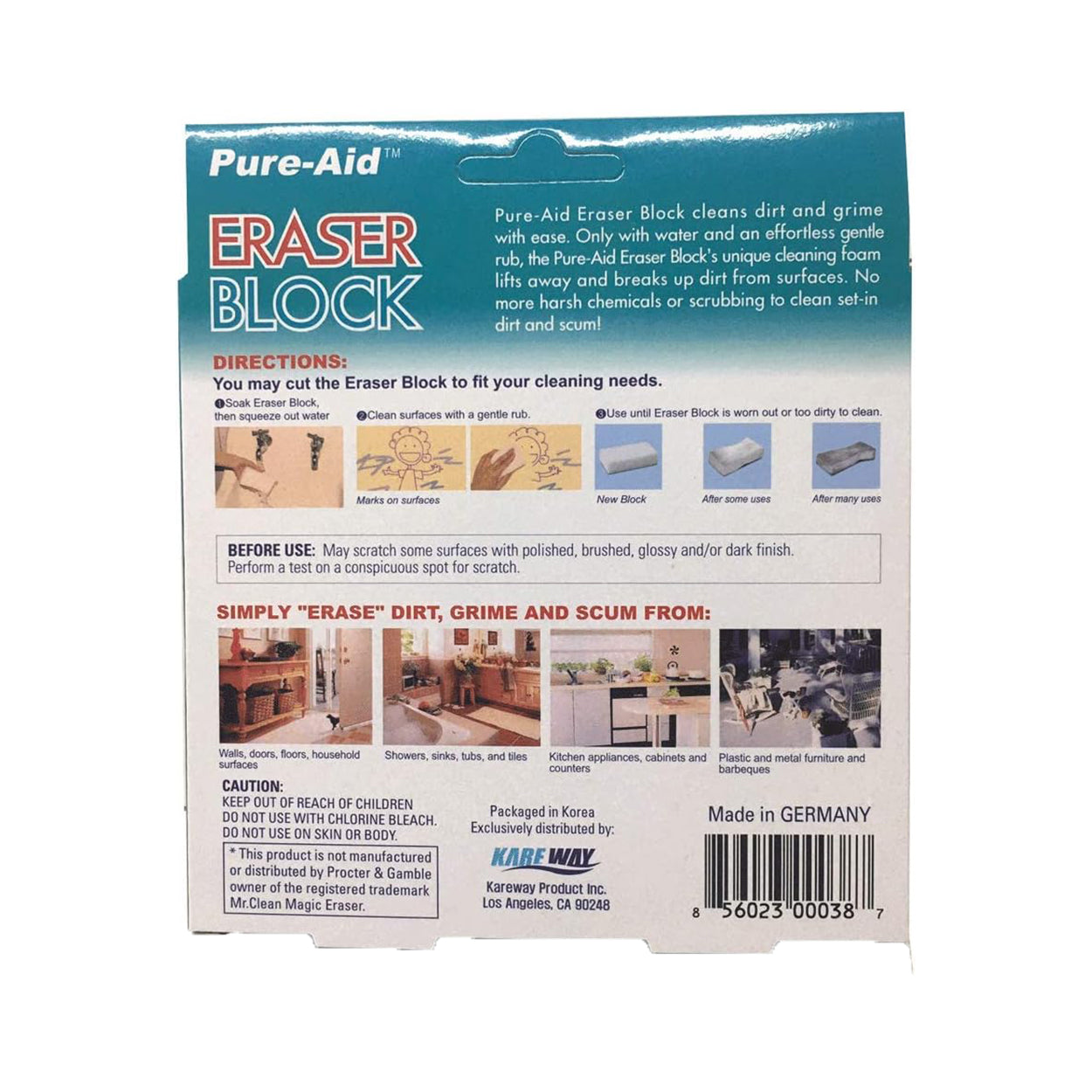 Pure-Aid Eraser Block Cleaning Pads