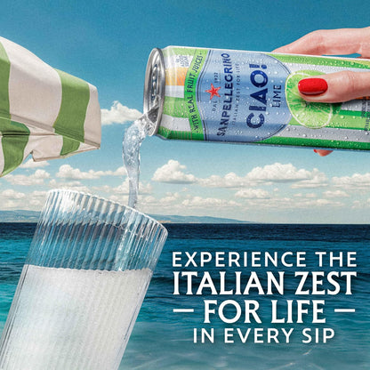 Sanpellegrino CIAO Lime Sparkling with Real Fruit Juices – 330 mL