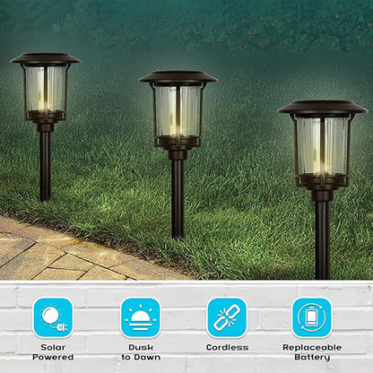 SmartYard Solar Led Pathway Lights – 6 pk
