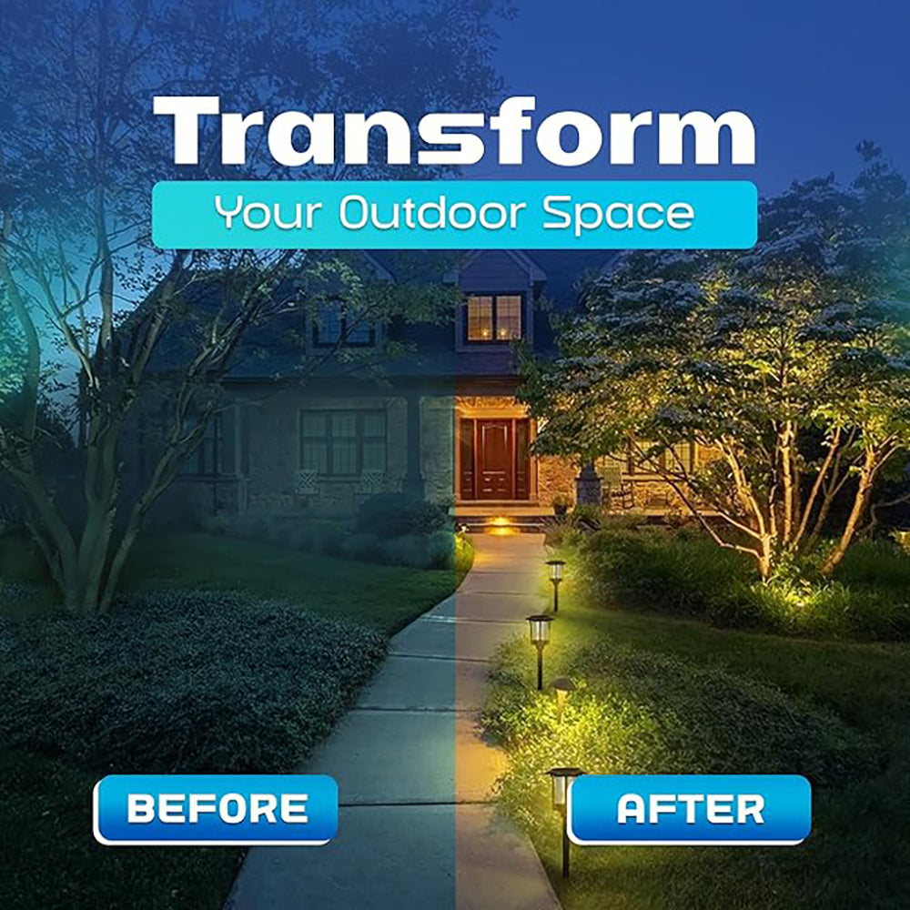 SmartYard Solar Led Pathway Lights – 6 pk