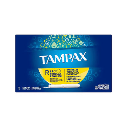 Tampax Regular Cardboard Applicator – 10 pc