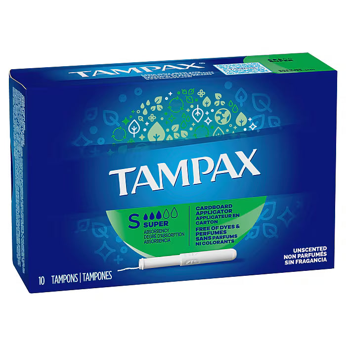 Tampax Super Cardboard Applicator – 10pc