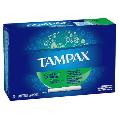 Tampax Super Cardboard Applicator – 10pc