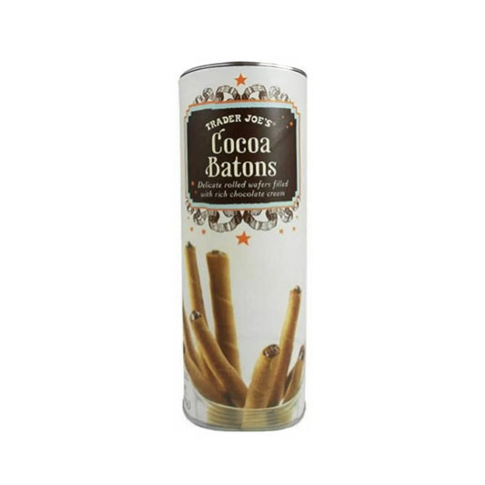 Trader Joe's Cocoa Batons Rolled Wafter – 142 g