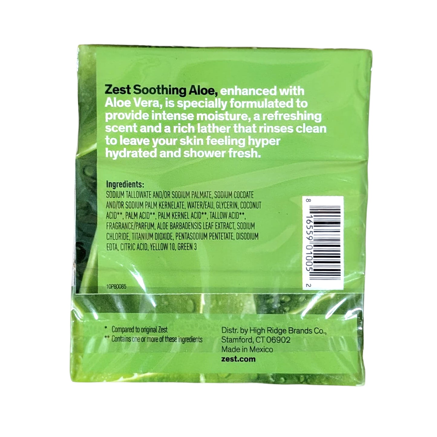 Zest Bar Soap – Soothing Aloe – 3 x 113 g bar