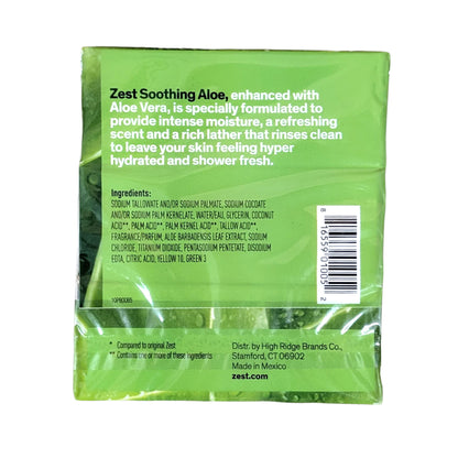 Zest Bar Soap – Soothing Aloe – 3 x 113 g bar