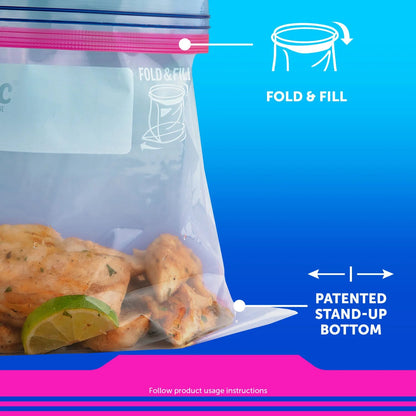 Ziploc Grip n Seal, VP4, Gal, QT, Sandwich, Snack – 347 ct