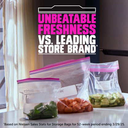 Ziploc Grip n Seal Qt Storage – 50 bags