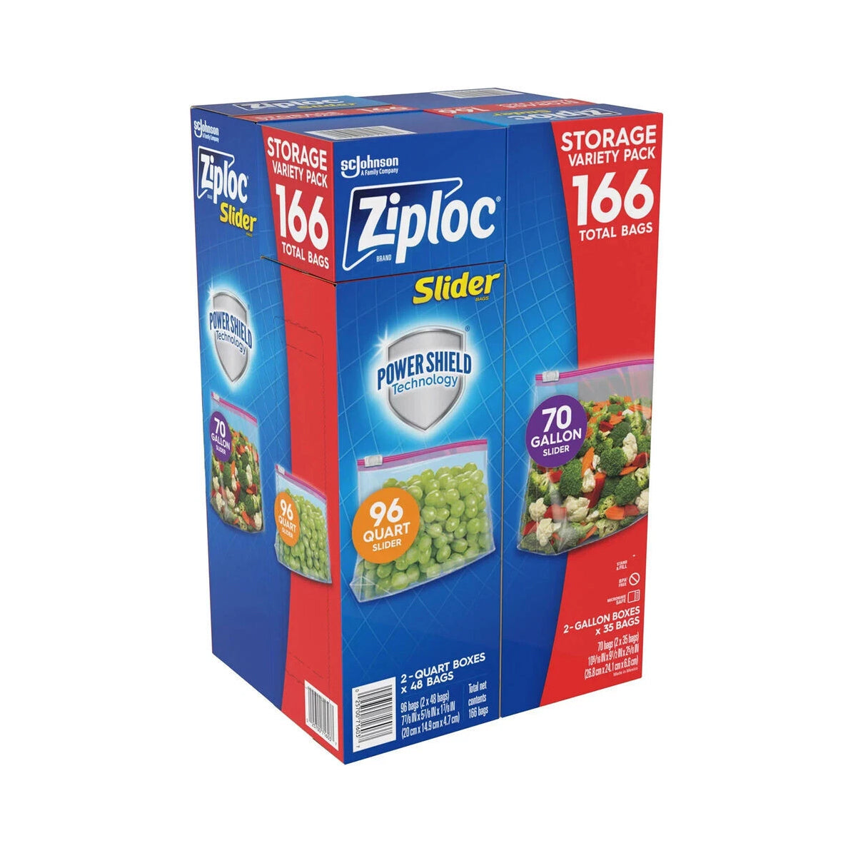 Ziploc VP – 96 Storage quart+70 Storage Gallon