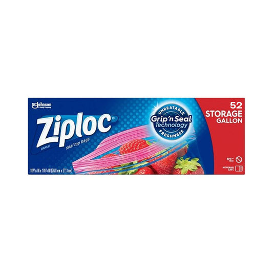 Ziploc Grip n Seal Gal Storage – 52 bags