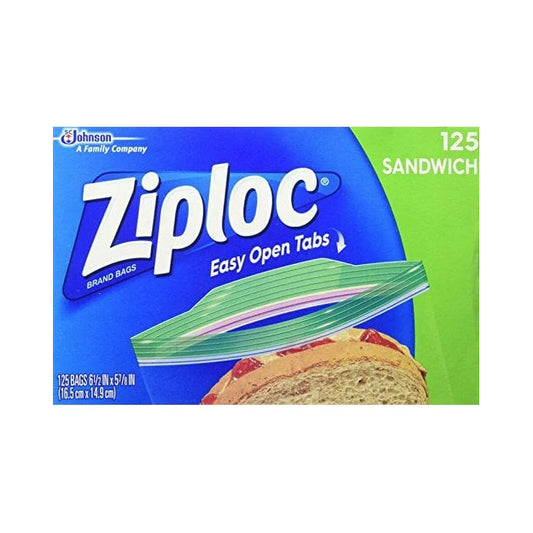 Ziploc Grip n Seal Sandwich Bag – 125 ct