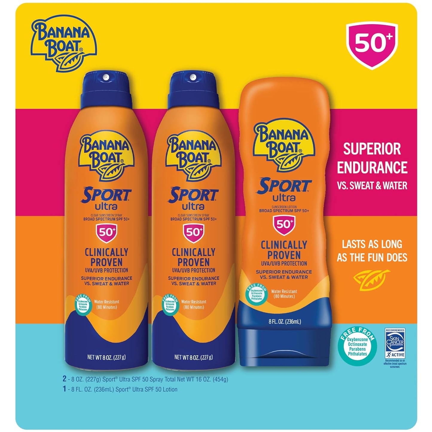 Banana Boat Sport Ultra Sunscreen Pack – SPF 50