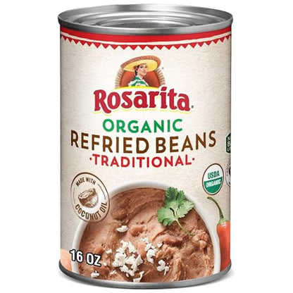 Rosarita Organic Refired Beans 454g (16oz)