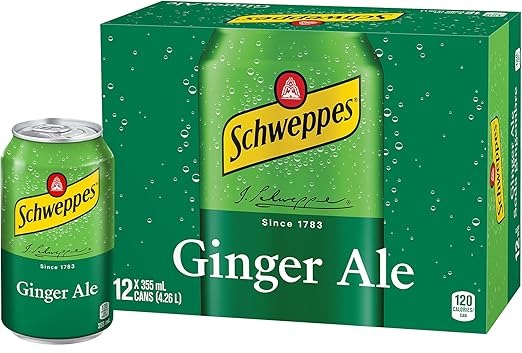 Schweppes Ginger Ale Caffeine Free 355ml (12oz)