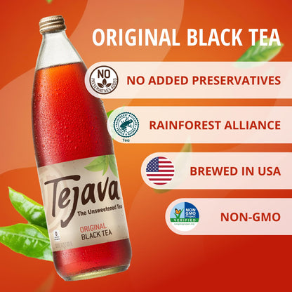 Tejava Unsweetened Original black Tea 1L(33.8fl oz)