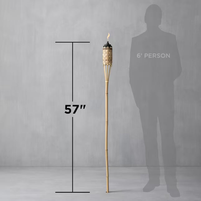 Tiki Bamboo Torch 56inches Height